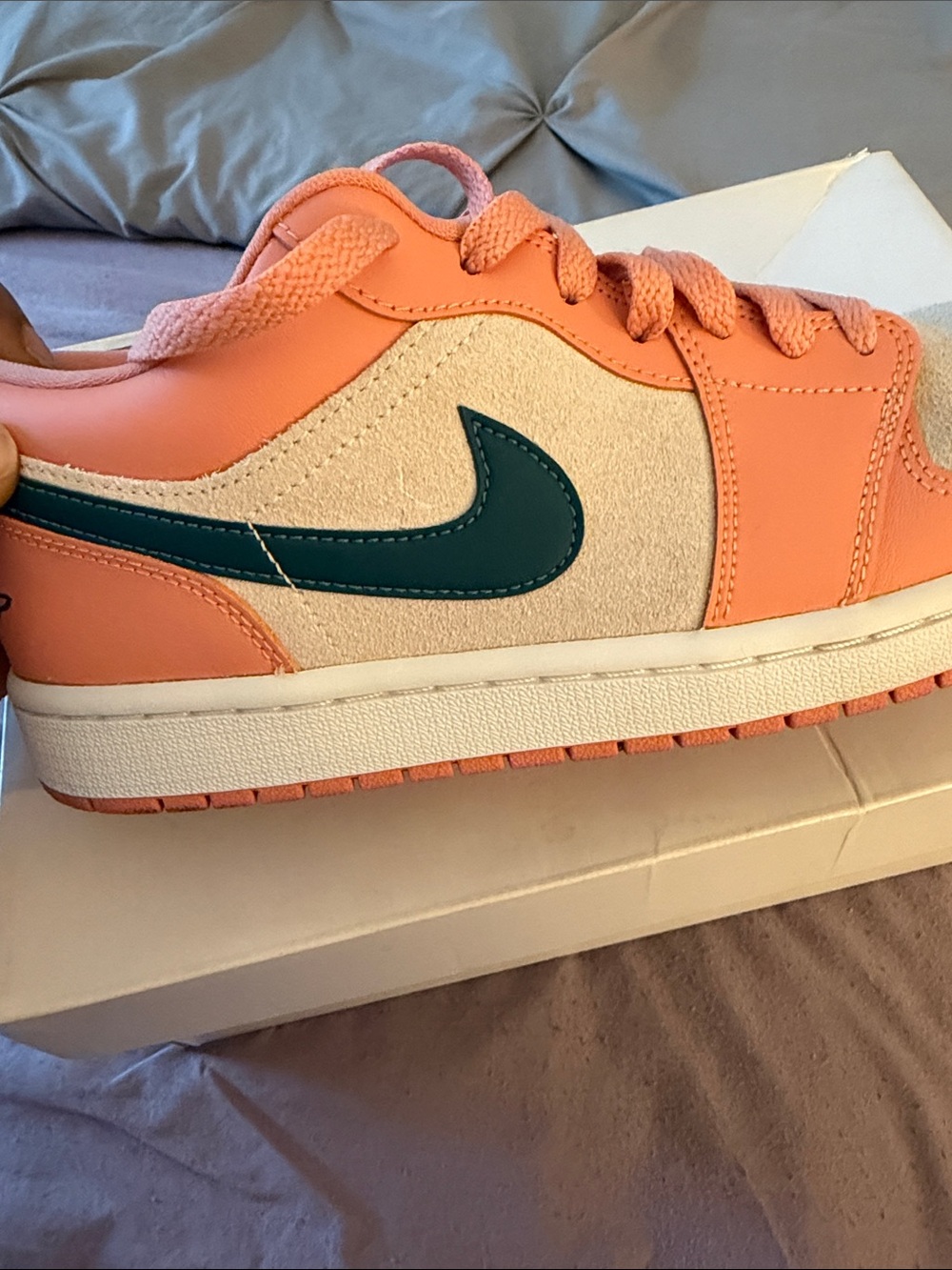 Nike Low-Top Sneakers in Coral and Teal